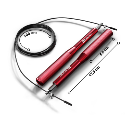 Скакалка  Hop-Sport Crossfit HS-A020JR red - фото №3